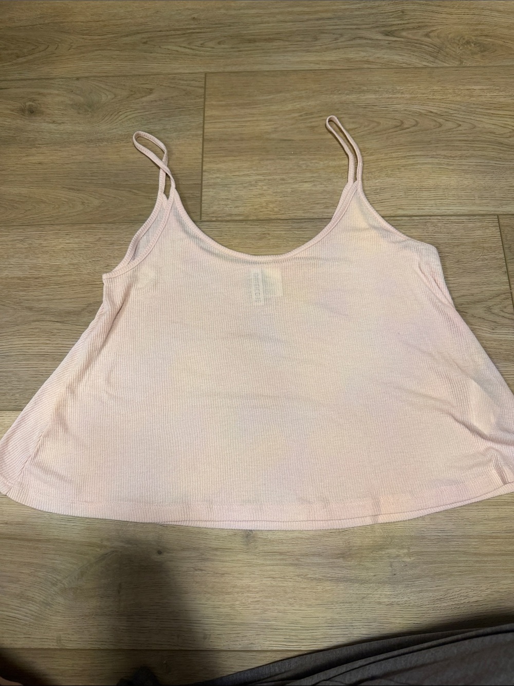 H&M Light Pink Ribbed Spaghetti Strap Camisole
